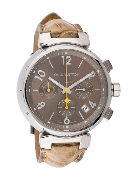 louis vuitton chronograph replica|authentic louis vuitton metal.